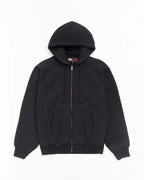 Stussy FLEECE ZIP HOODIE BLACK