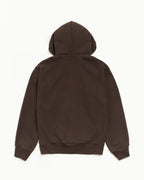 Stussy FLEECE ZIP HOODIE BROWN