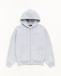 Stussy FLEECE ZIP HOODIE GREY HEATHER