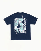 Stussy SMOOTH SK8 TEE NAVY