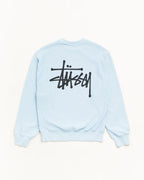 BASIC ST¨¹SSY CREW GARMENT DYED SKY BLUE