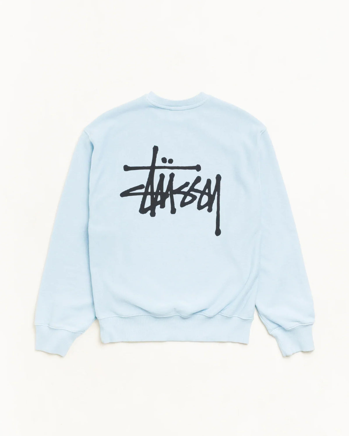 BASIC ST¨¹SSY CREW GARMENT DYED SKY BLUE