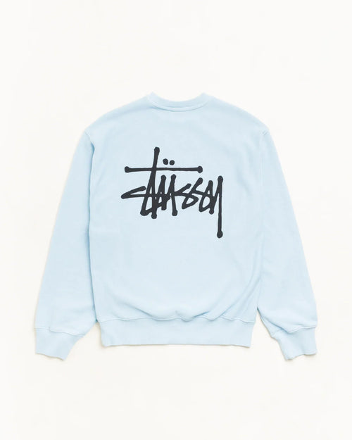 BASIC ST¨¹SSY CREW GARMENT DYED SKY BLUE