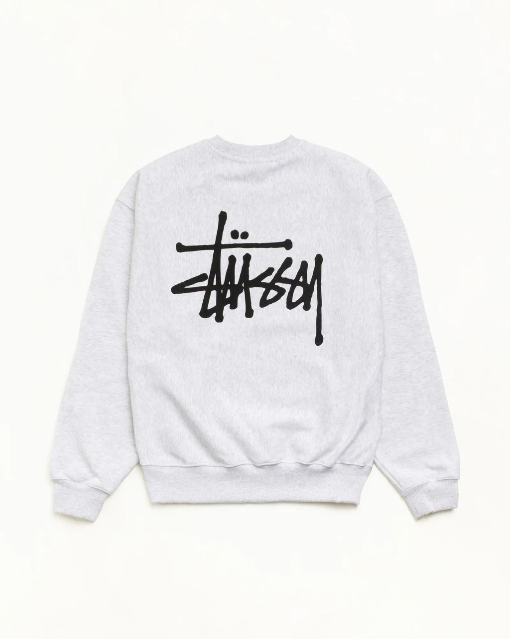 BASIC ST¨¹SSY CREW ASH HEATHER