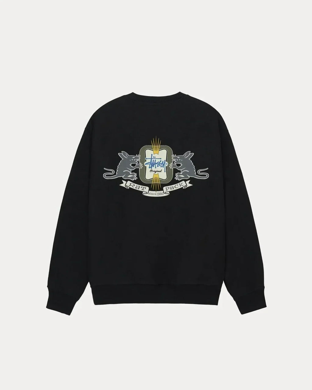 STUSSY HOMEBREW LONG SLEEVE TEE BLACK