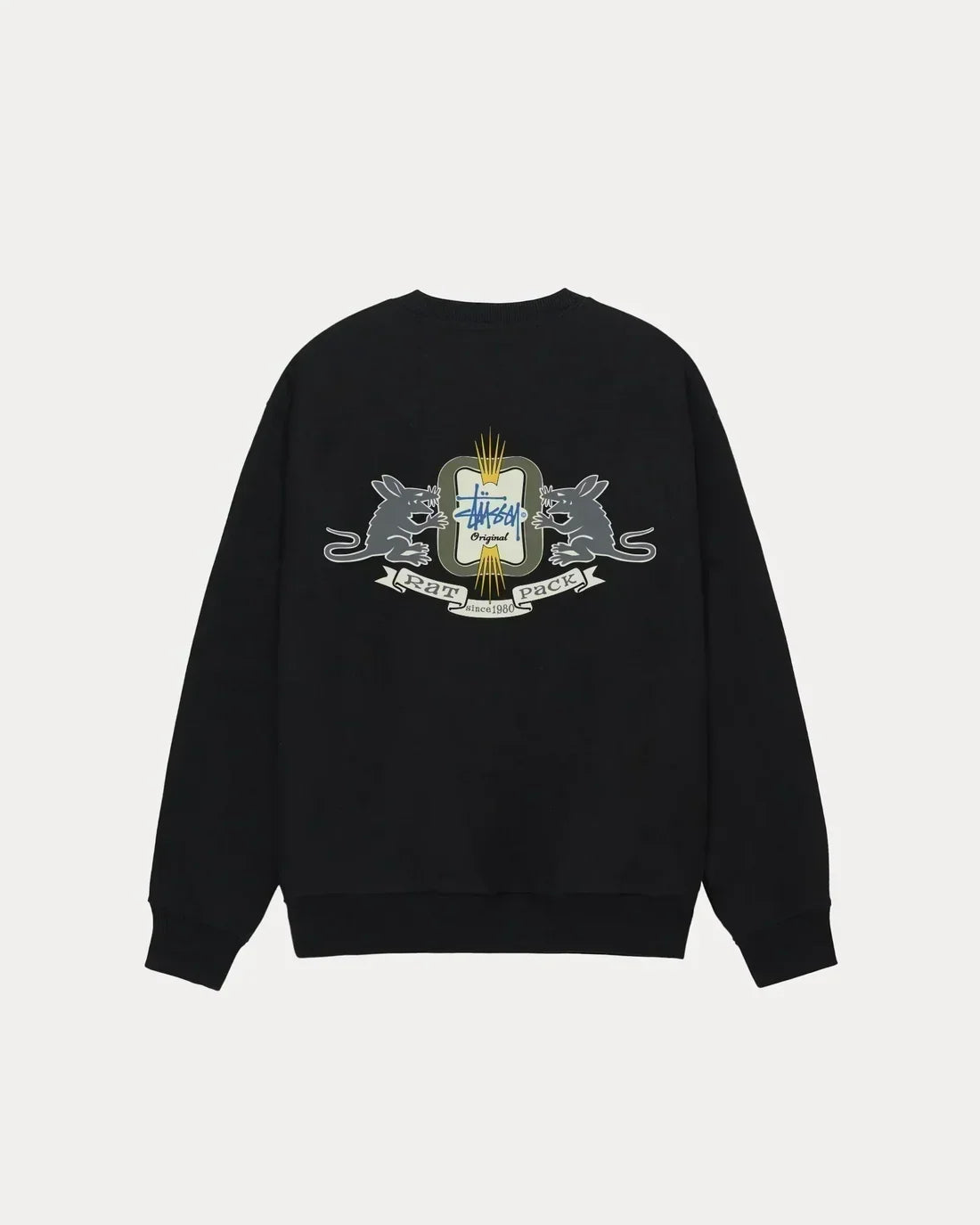 STUSSY HOMEBREW LONG SLEEVE TEE BLACK