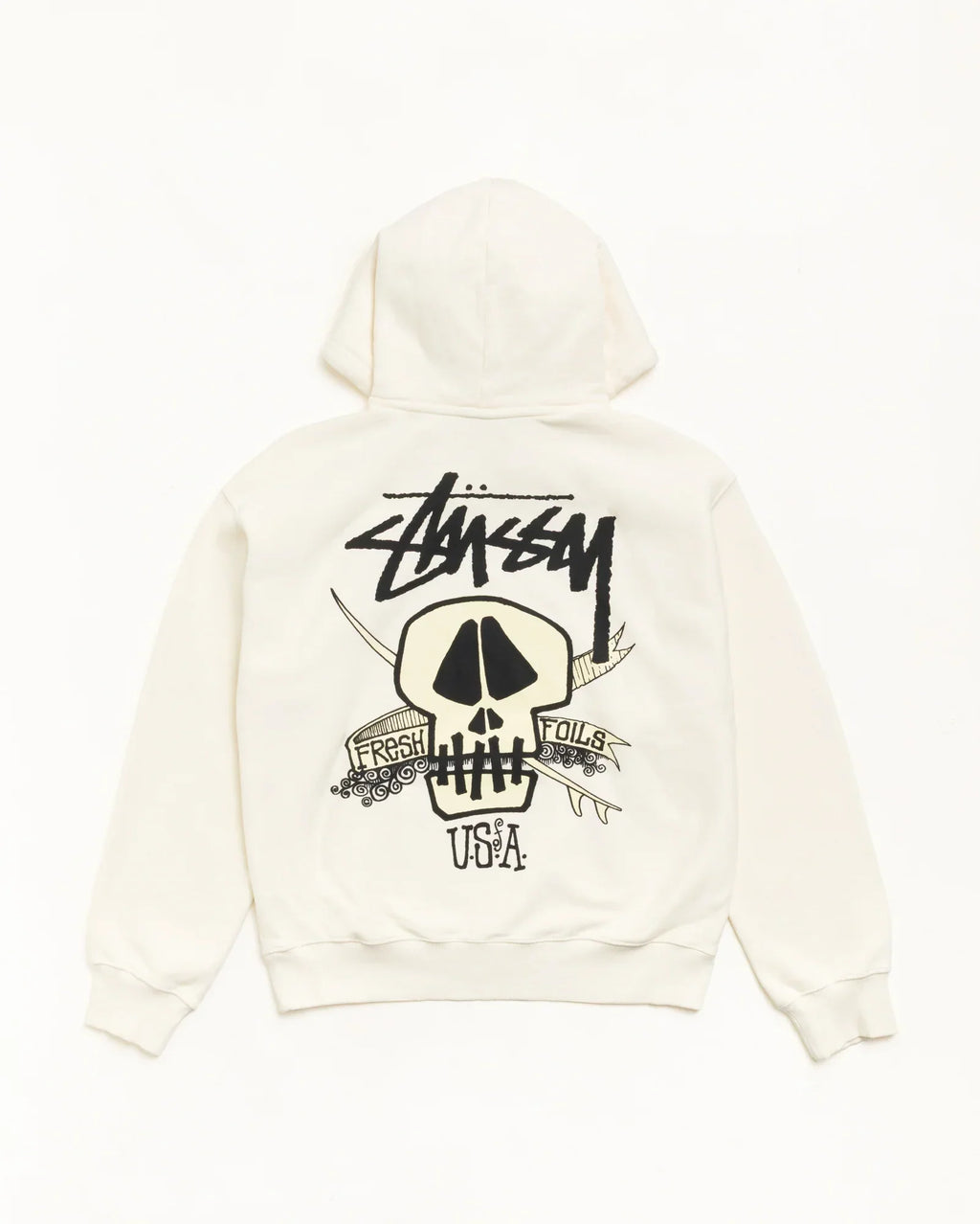 Stussy FRESH FOILS HOODIE GARMENT DYED BONE