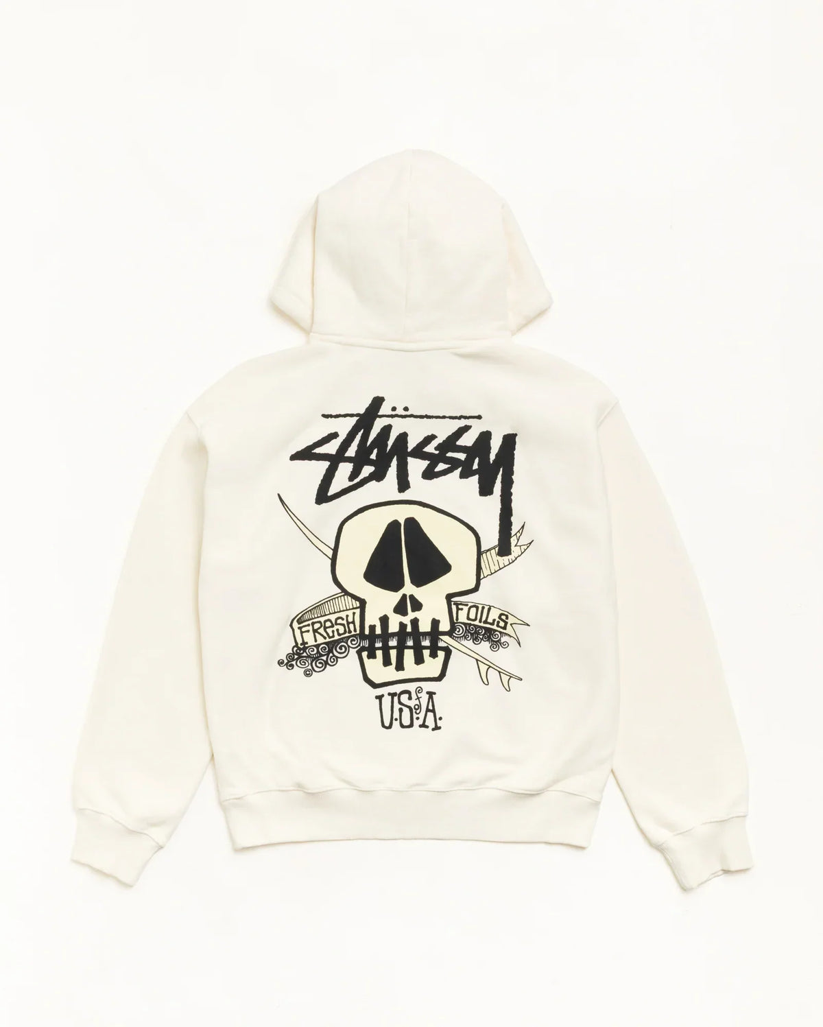Stussy FRESH FOILS HOODIE GARMENT DYED BONE