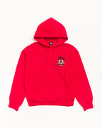 Stussy FRESH FOILS HOODIE GARMENT DYED RED