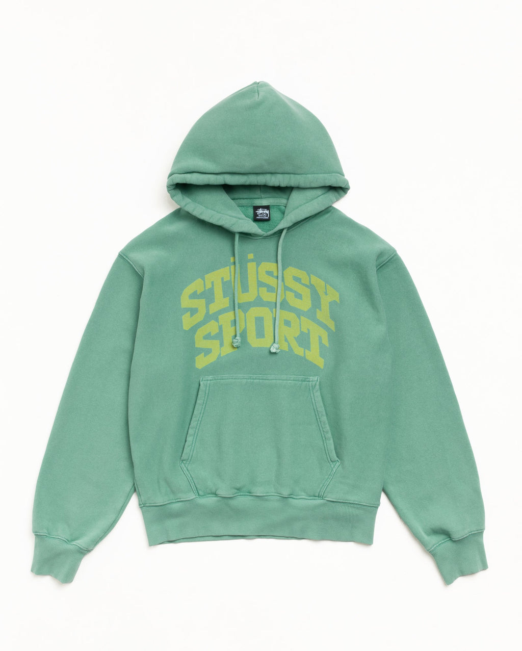 Stussy BLOCK SPORT HOODIE GARMENT DYED ARCTIC