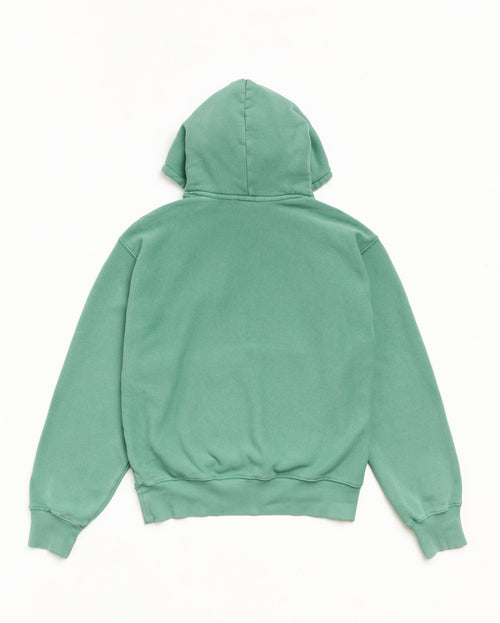 Stussy BLOCK SPORT HOODIE GARMENT DYED ARCTIC