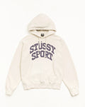 Stussy BLOCK SPORT HOODIE GARMENT DYED BONE