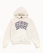 Stussy BLOCK SPORT HOODIE GARMENT DYED BONE