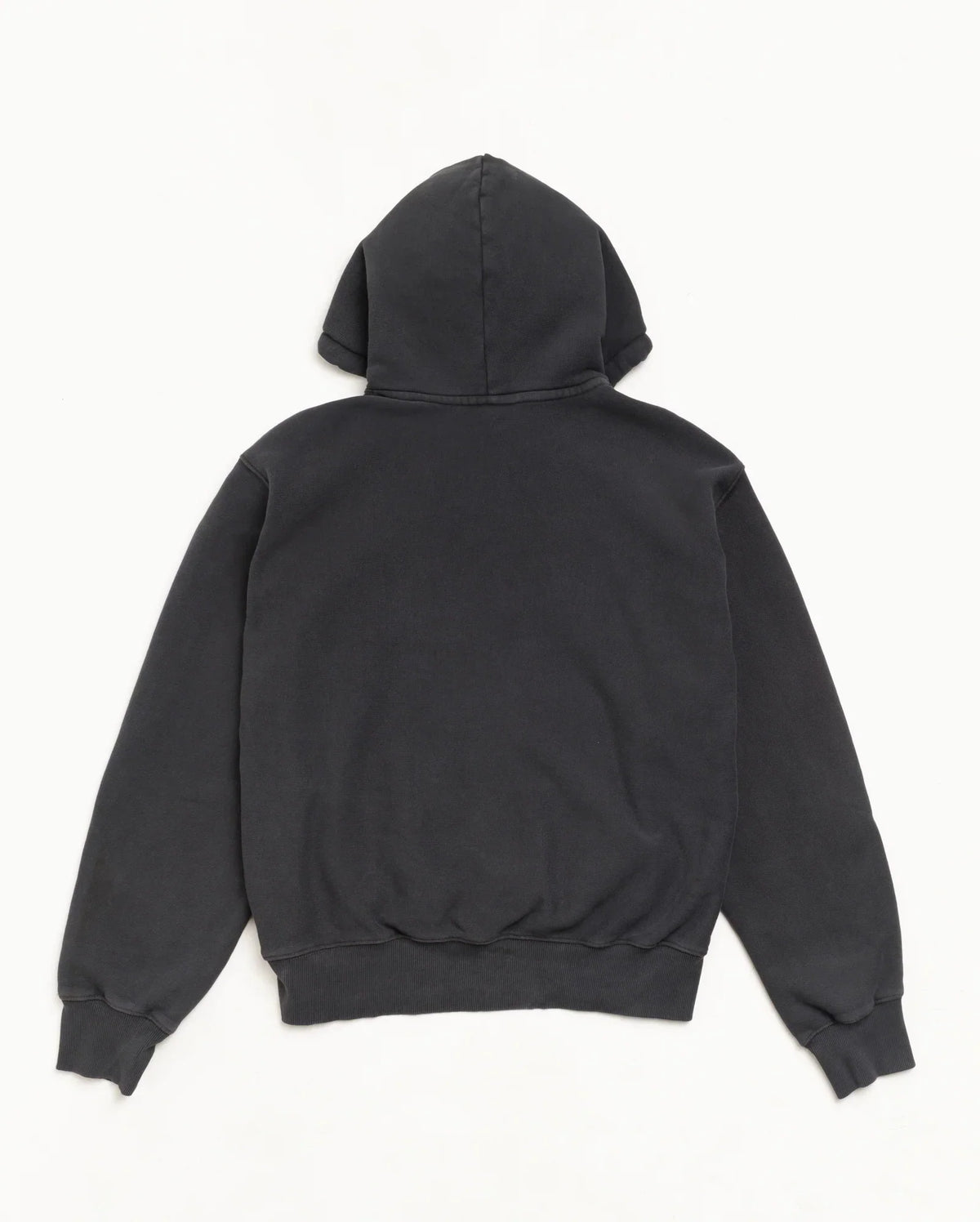 Stussy BLOCK SPORT HOODIE GARMENT DYED FADED BLACK
