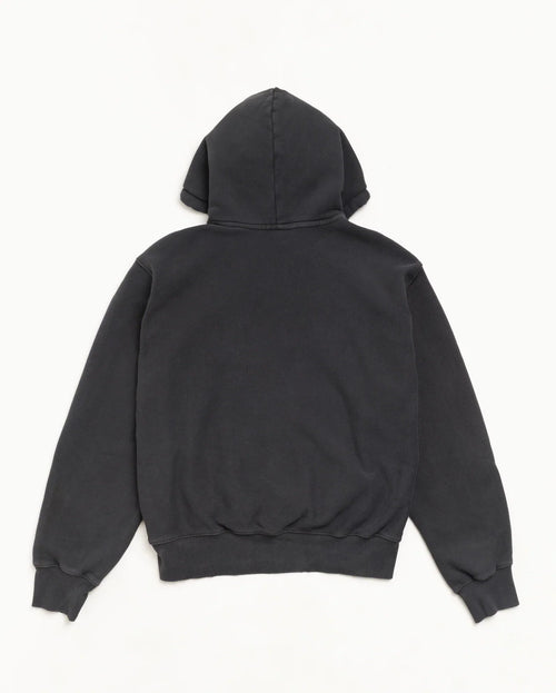 Stussy BLOCK SPORT HOODIE GARMENT DYED FADED BLACK