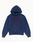 Stussy BLOCK SPORT HOODIE GARMENT DYED MIDNIGHT