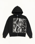Stussy SNAKESKIN ZIP HOODIE BLACK