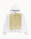 Stussy PRINTED PATTERN ZIP HOODIE YELLOW GINGHAM