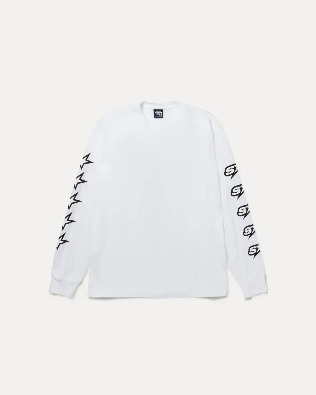 STUSSY SPEEDWAY LONG SLEEVE TEE WHITE