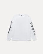 STUSSY SPEEDWAY LONG SLEEVE TEE WHITE
