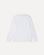 STUSSY MIRROR LONG SLEEVE TEE WHITE