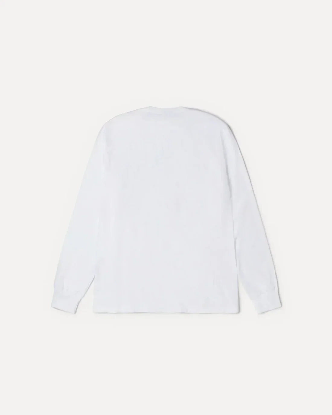 STUSSY MIRROR LONG SLEEVE TEE WHITE