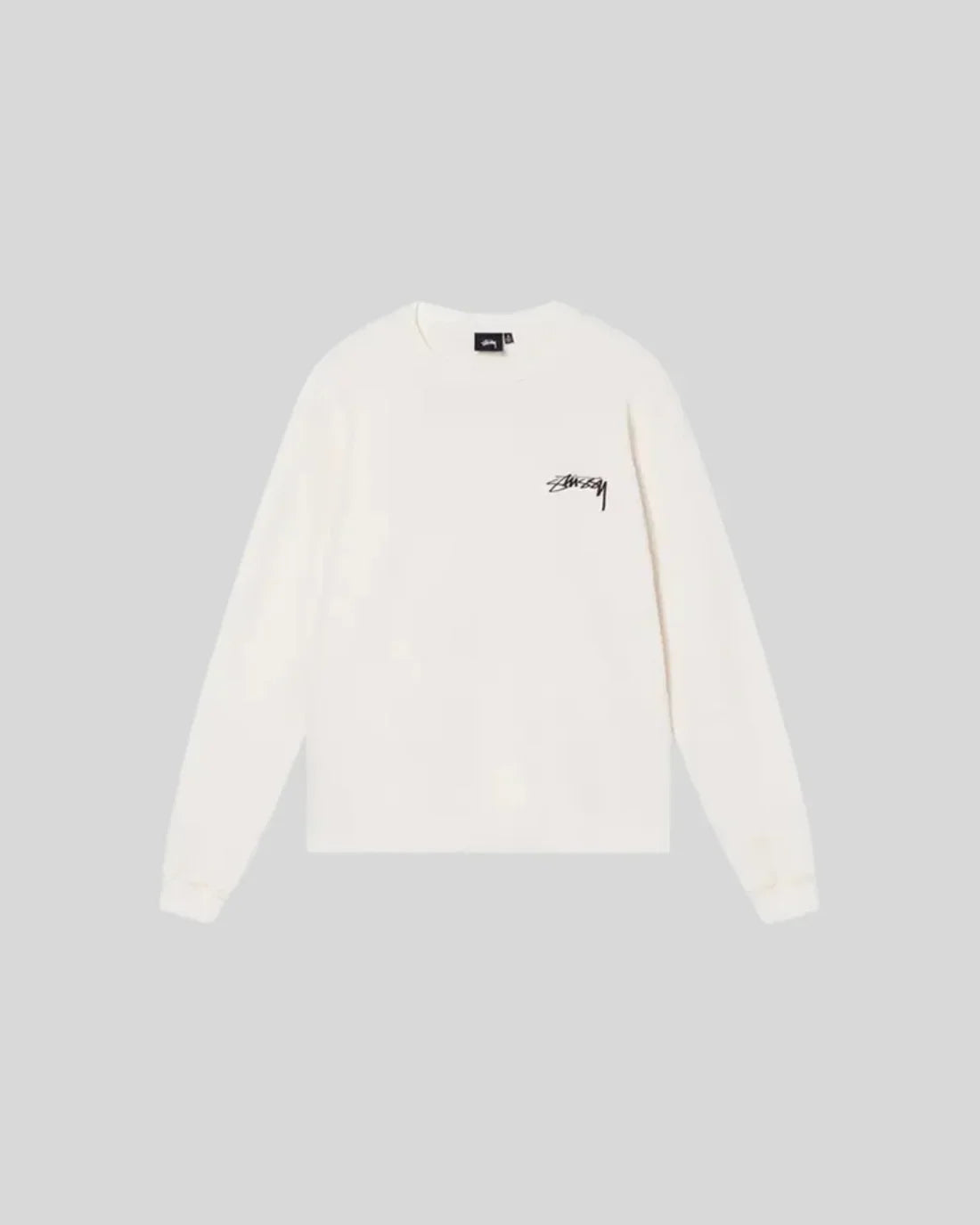 STUSSY LONG SLEEVE THERMAL WHITE
