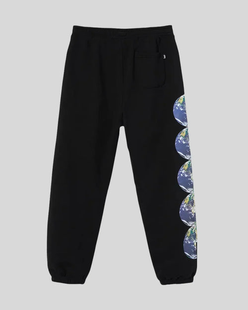 STUSSY CATCH THE WAVE SWEATPANTS 'BLACK'