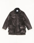Stussy OUR LEGACY LEATHER FIREMAN JACKET